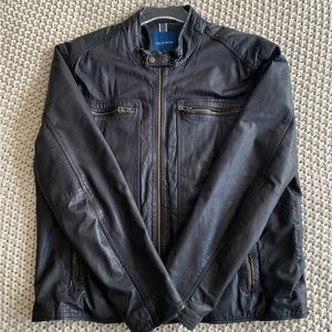 Cole Haan Black Genuine Leather Jacket